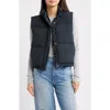 Thread & Supply Quilted Puffer Vest In Black