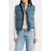 Thread & Supply Quilted Puffer Vest In Blue