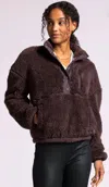 Thread & Supply Reese Pullover Sweater In Eggplant In Brown
