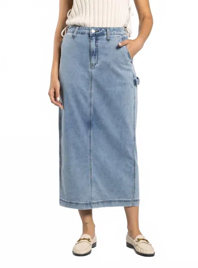 Thread & Supply Reggie Midi Skirt In Blue