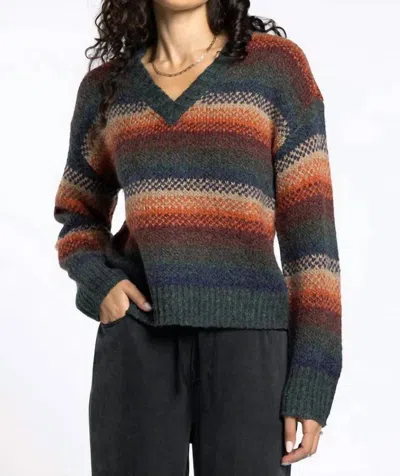 Thread & Supply Rena Sweater In Autumn Leaves In Multi