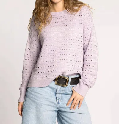 Thread & Supply Robin Knit Sweater In Petal Lilac In Multi
