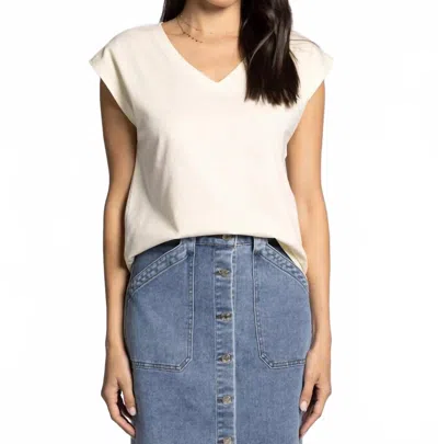Thread & Supply Romy Muscle T Shirt In Bone In Neutral