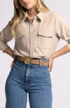 Thread & Supply Rylan Rib Button-up Shirt In Sandwashed