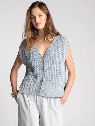 Thread & Supply Sherwood Sweater Tank Top In Washed Denim Blue