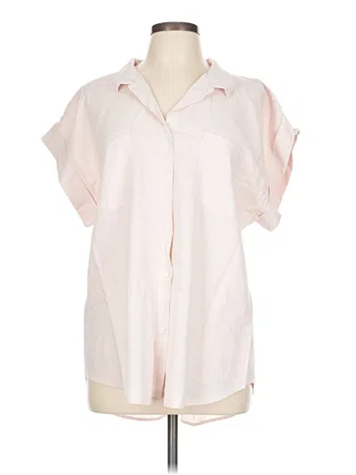 Pre-owned Thread & Supply Short Sleeve Blouse In Pink