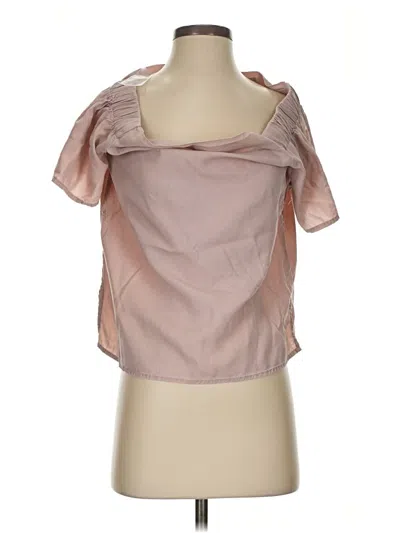 Pre-owned Thread & Supply Short Sleeve Blouse In Pink