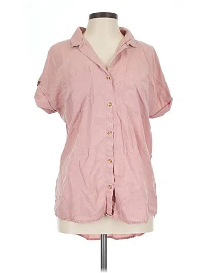 Pre-owned Thread & Supply Short Sleeve Polo Shirt In Pink