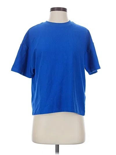 Pre-owned Thread & Supply Short Sleeve T-shirt In Blue