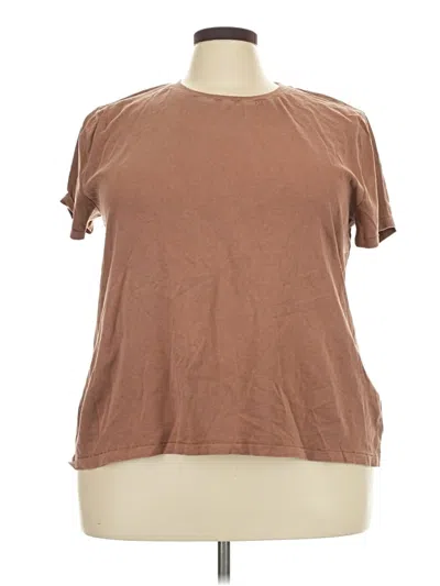 Pre-owned Thread & Supply Short Sleeve T-shirt In Brown