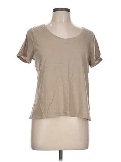 Pre-owned Thread & Supply Short Sleeve T-shirt In Brown