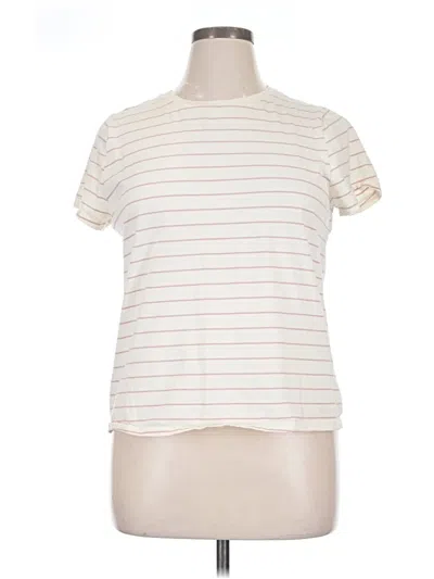 Pre-owned Thread & Supply Short Sleeve T-shirt In Ivory