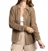 Thread & Supply Shoshana Openwork Cotton Cardigan In Brown