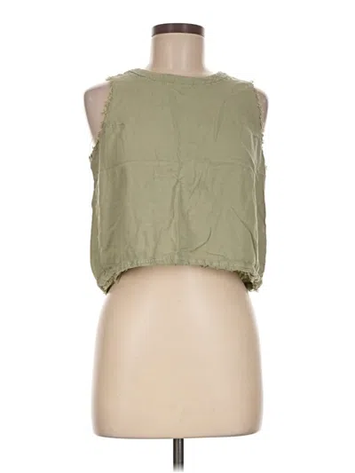 Pre-owned Thread & Supply Sleeveless Blouse In Green