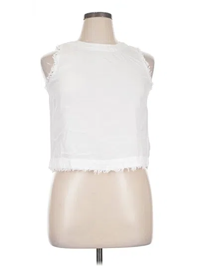 Pre-owned Thread & Supply Sleeveless Blouse In White