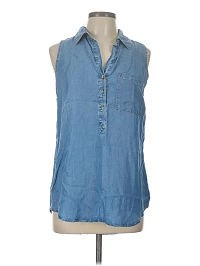 Pre-owned Thread & Supply Sleeveless T-shirt In Blue
