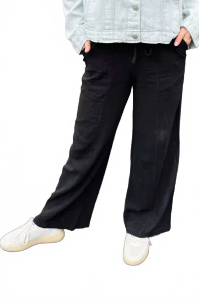 Thread & Supply Solana Wide Leg Pants In Black