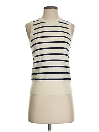 Pre-owned Thread & Supply Sweater Vest In White