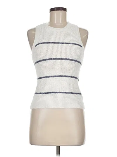 Pre-owned Thread & Supply Sweater Vest In White