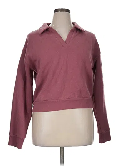 Pre-owned Thread & Supply Sweatshirt In Burgundy