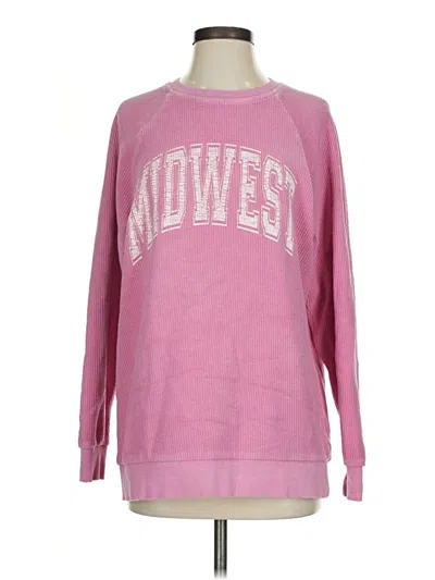 Pre-owned Thread & Supply Sweatshirt In Pink