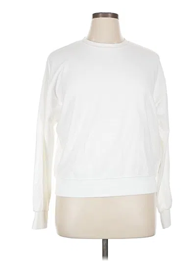 Pre-owned Thread & Supply Sweatshirt In White