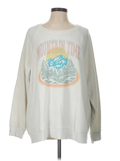 Pre-owned Thread & Supply Sweatshirt In White