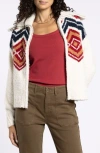 Thread & Supply Talulla Sweater Jacket In White