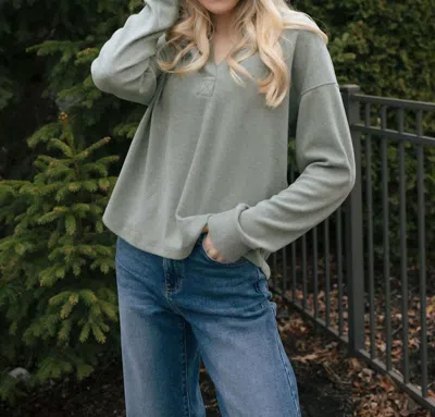 Thread & Supply Taylor Shirt In Forrest Heather In Gray