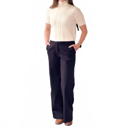 Thread & Supply Thelma Pants In Black In Blue