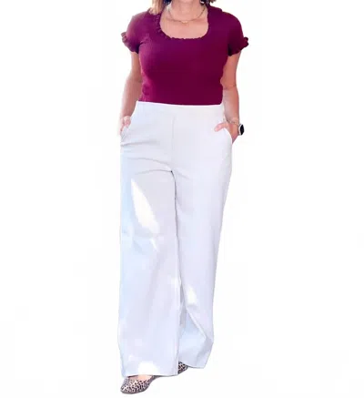 Thread & Supply Thelma Pants In Chateau Grey In White