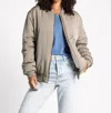 Thread & Supply Tilly Bomber Jacket In Smokey Taupe In Multi