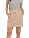 Thread & Supply Timber Pull On Skirt In Sandstone In Silver