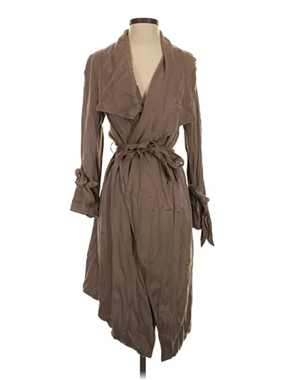 Pre-owned Thread & Supply Trenchcoat In Brown