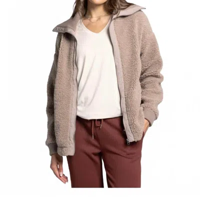 Thread & Supply Trista Sherpa Jacket In Taupe In Neutral