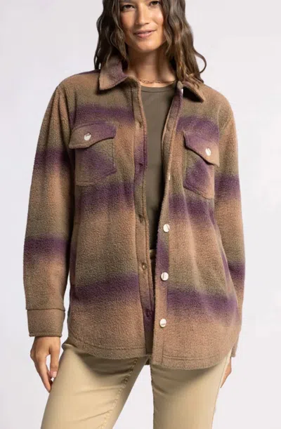 Thread & Supply Tullis Jacket In Eggplant Ombré In Multi