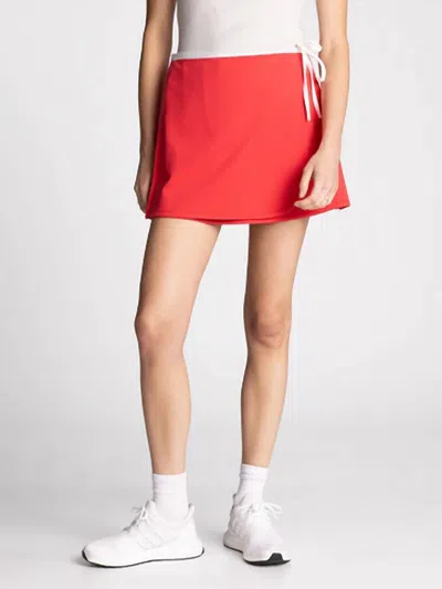 Thread & Supply Valley Wrap Skort In Red
