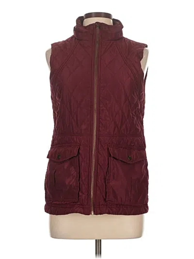 Pre-owned Thread & Supply Vest In Burgundy
