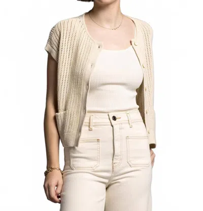 Thread & Supply Violette Cardigan In Bone In Neutral