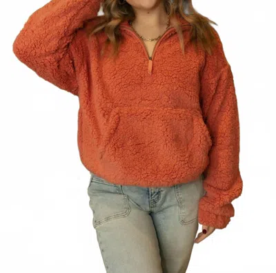 Thread & Supply Voyager Pullover Top In Brick In Brown