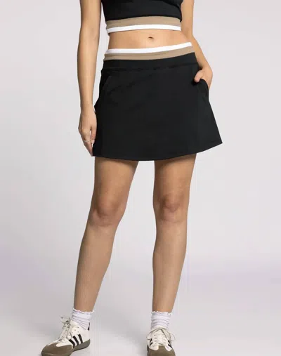 THREAD & SUPPLY WENDY SKORT IN BLACK