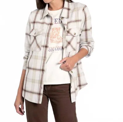 Thread & Supply Weston Jacket In Brown Sage Plaid In White