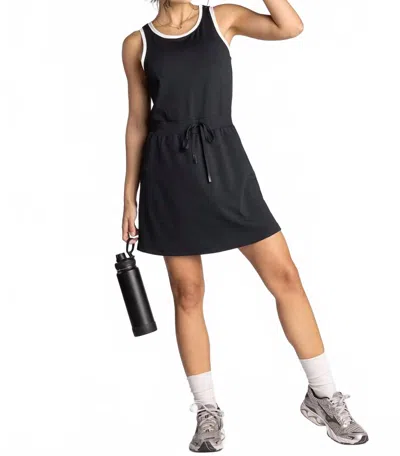 Thread & Supply Ying Romper Dress In Black