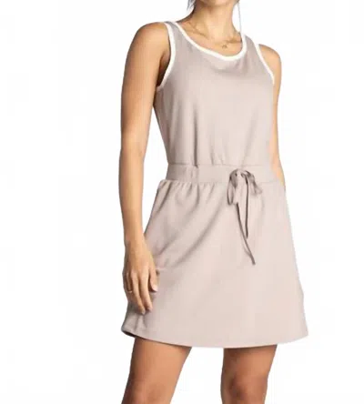 Thread & Supply Ying Mini Dress In Mushroom Ivory In Neutral