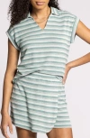 Thread & Supply Yori Stripe T-shirt In Green