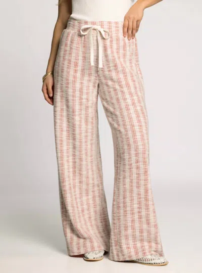 Thread & Supply Zaria Elastic Waist Pants In Light Coral Rose In Multi