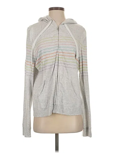 Pre-owned Thread & Supply Zip Up Hoodie In Gray