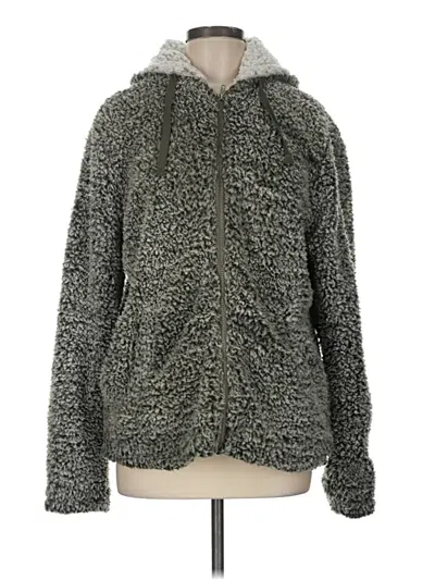 Pre-owned Thread & Supply Zip Up Hoodie In Gray