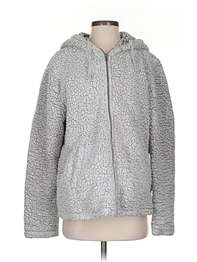 Pre-owned Thread & Supply Zip Up Hoodie In Silver