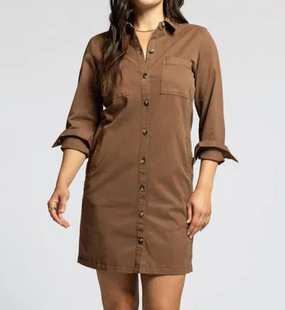 Thread & Supply Zula Dress In Soft Silt In Multi